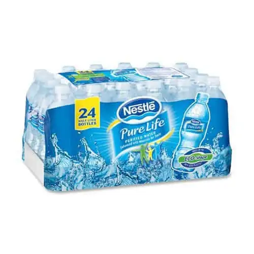 Nestle Pure Life - petit bouchon = moins de plastique