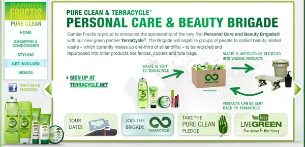 Partenariat exclusif entre L’Oréal Garnier et TerraCycle® pour une opération de collecte des emballages.