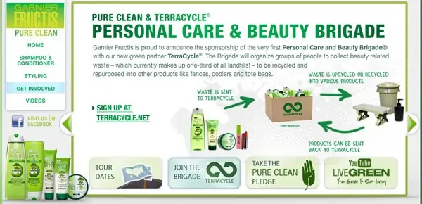Un partenariat exclusif entre L'Oréal Garnier et TerraCycle® pour la collecte des emballages.