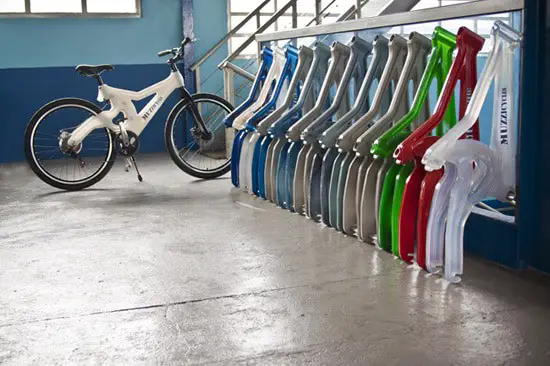 Cadre de vélo en plastique recyclé