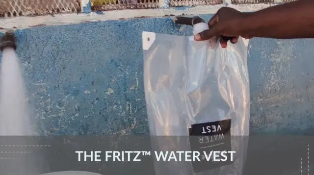 Le gilet d'eau Fritz Water Vest - Un emballage ingénieux