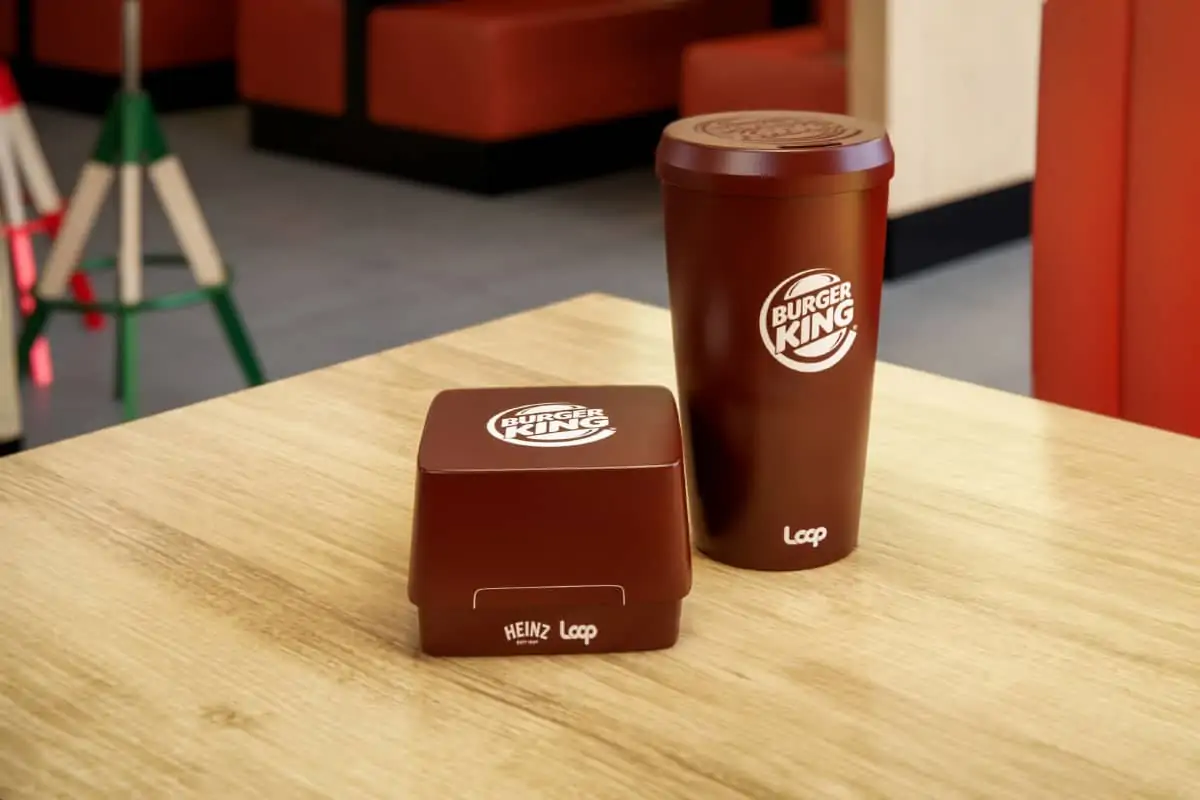 Emballages réutilisables chez Burger King