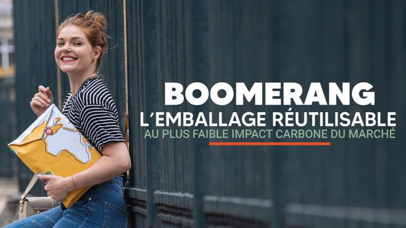 La pochette réutilisable Boomerang