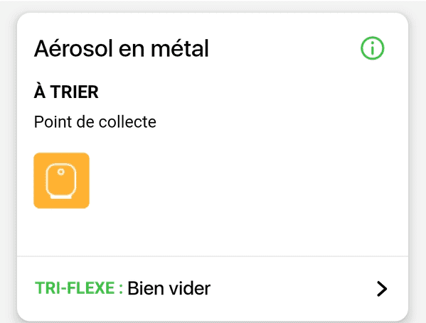 Recyclage en point de collecte