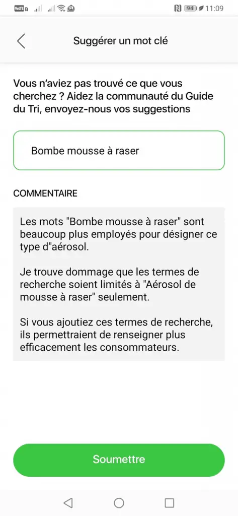 Suggestion à CITEO